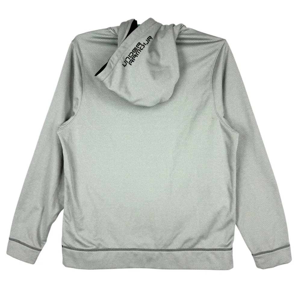 Under Armour Men's Pullover Loose Fit Gray Hoodie Sweatshirt Size L Drawstring